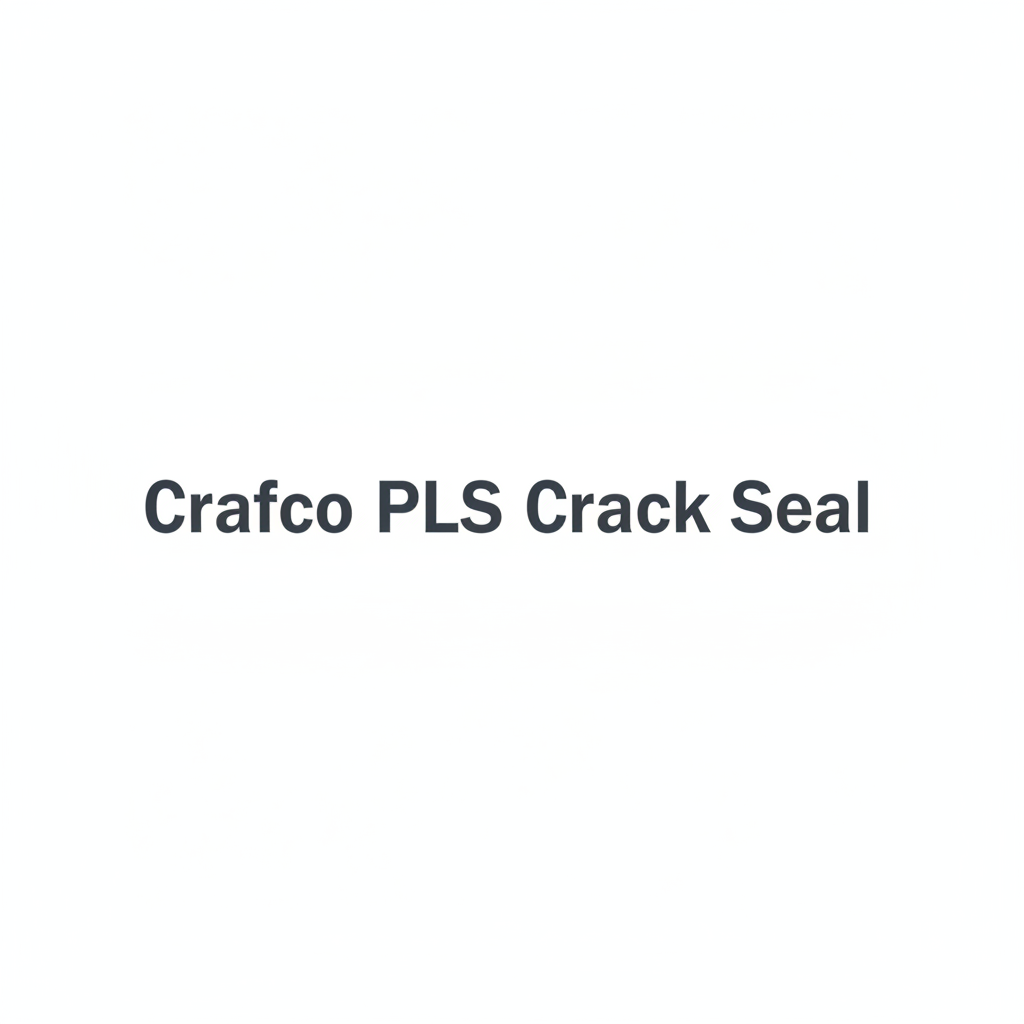 Text reading 'Crafco PLS Crack Seal' centered on a plain white background.