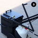 Black Marathon oil filter machine on a concrete surface
